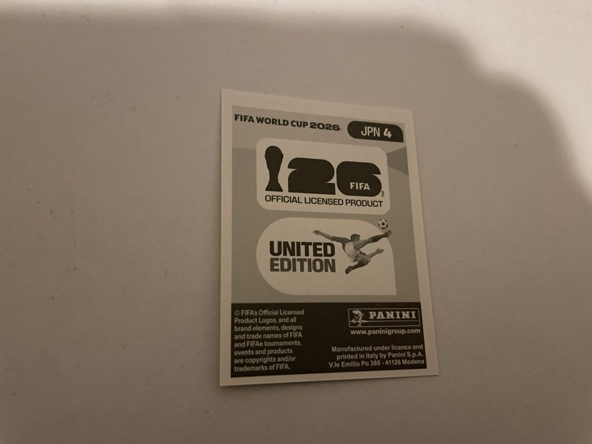 Panini Carte collezionabili: FIFS WM 2026 Avumu Seko JPN 4 – Nuovo (secondo la descrizione) da Winterthur venduto da Cobraforce 1