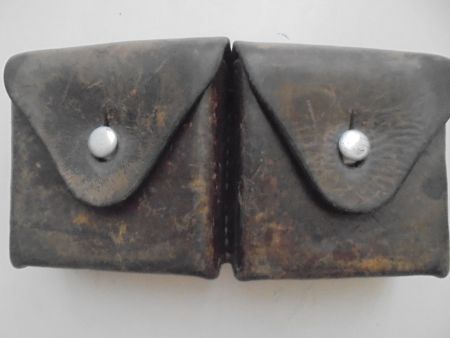 1936 Cartouchière en cuir Armée Suisse pour fusil / carabine