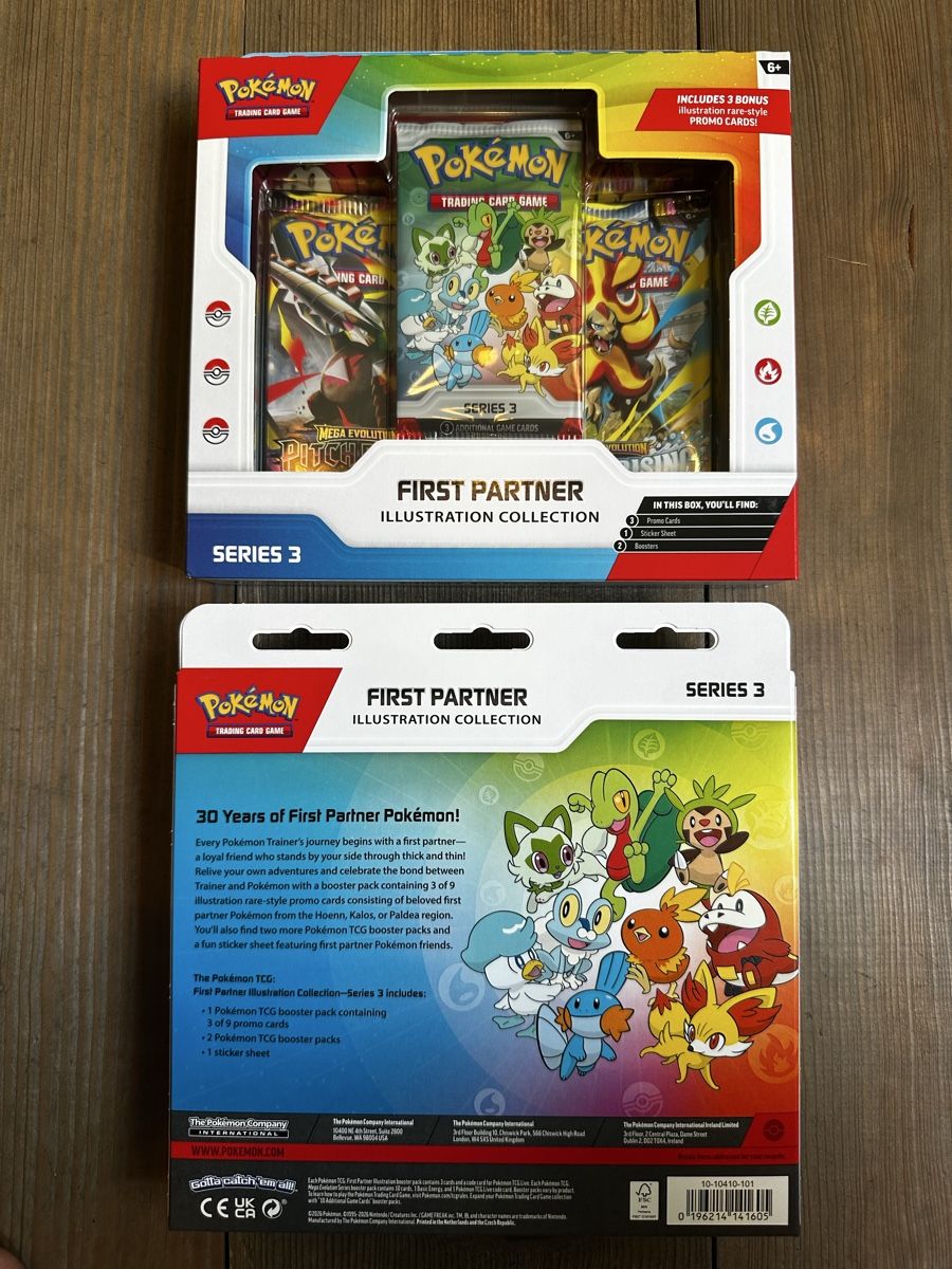 Pokémon Sammelbilder & Trading cards: First Partner Illustration Collection Series 3 - ENGLISH – Neu und originalverpackt aus Adligenswil von 3__S 1