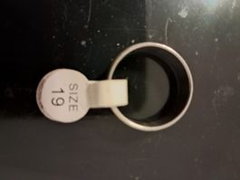 Silberfarbener Ring, Grösse 19 - Zeitloser Schmuck!