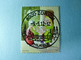 2012 Sondermarke Europa Besuche ET Vollstempel 1432 Ort ZH