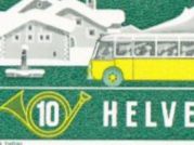 Tous les timbres: 1953  Bogen 10Rp. Postauto mit Retusche 3.03 vor Postauto – D'occasion à Adliswil par Aenti 1