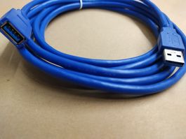 3meter USB Kabel  männlich zu weiblich