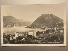 Alte Fotografie Lugano und Monte S. Salvatore