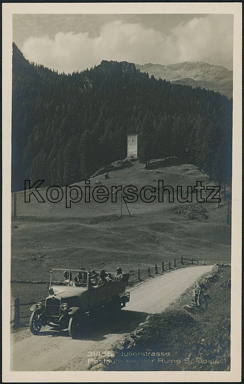 Ansichtskarten: GR Sur - Julier Pass - Postauto - Saurer – Neu (gemäss Beschreibung) aus Schindellegi von dolpitz