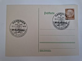 Deutsches Reich Postkarte Briefmarke 1939