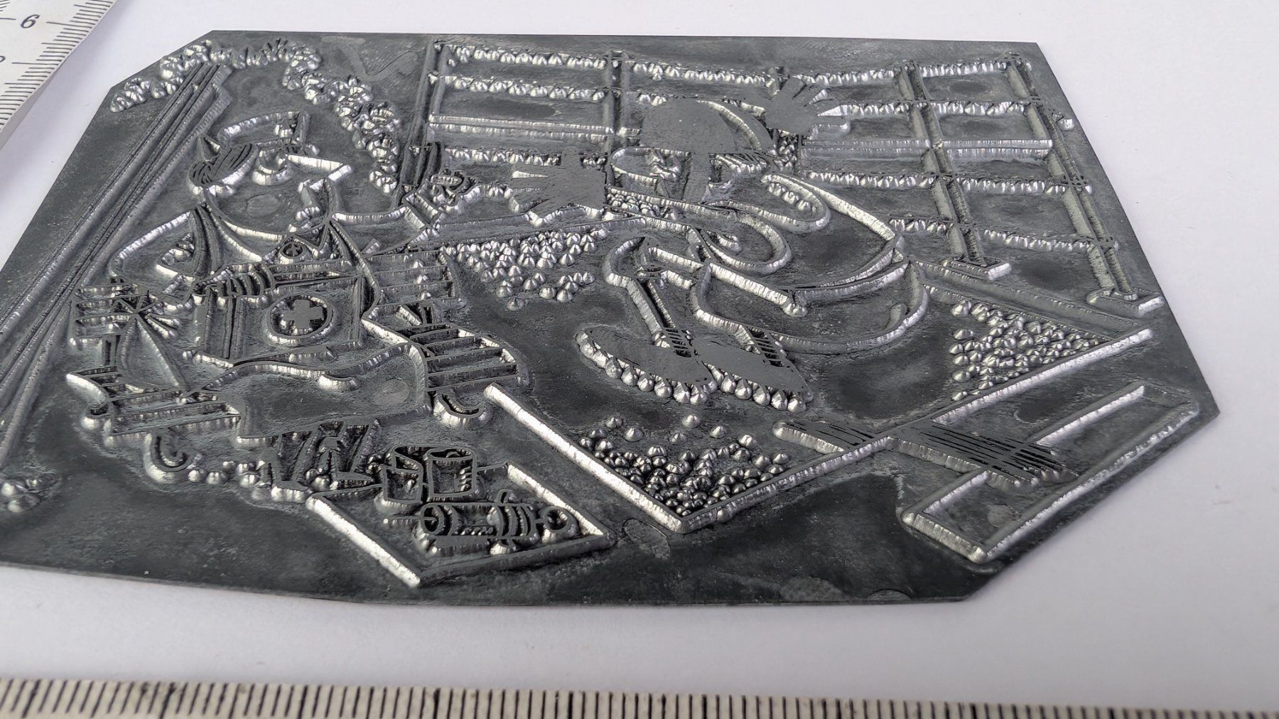 Foto & Immagini: Druckerplatte mit Cartoon von Werner Büchi "Altersheim" +... – Usato da Zürich venduto da axolottchen 2