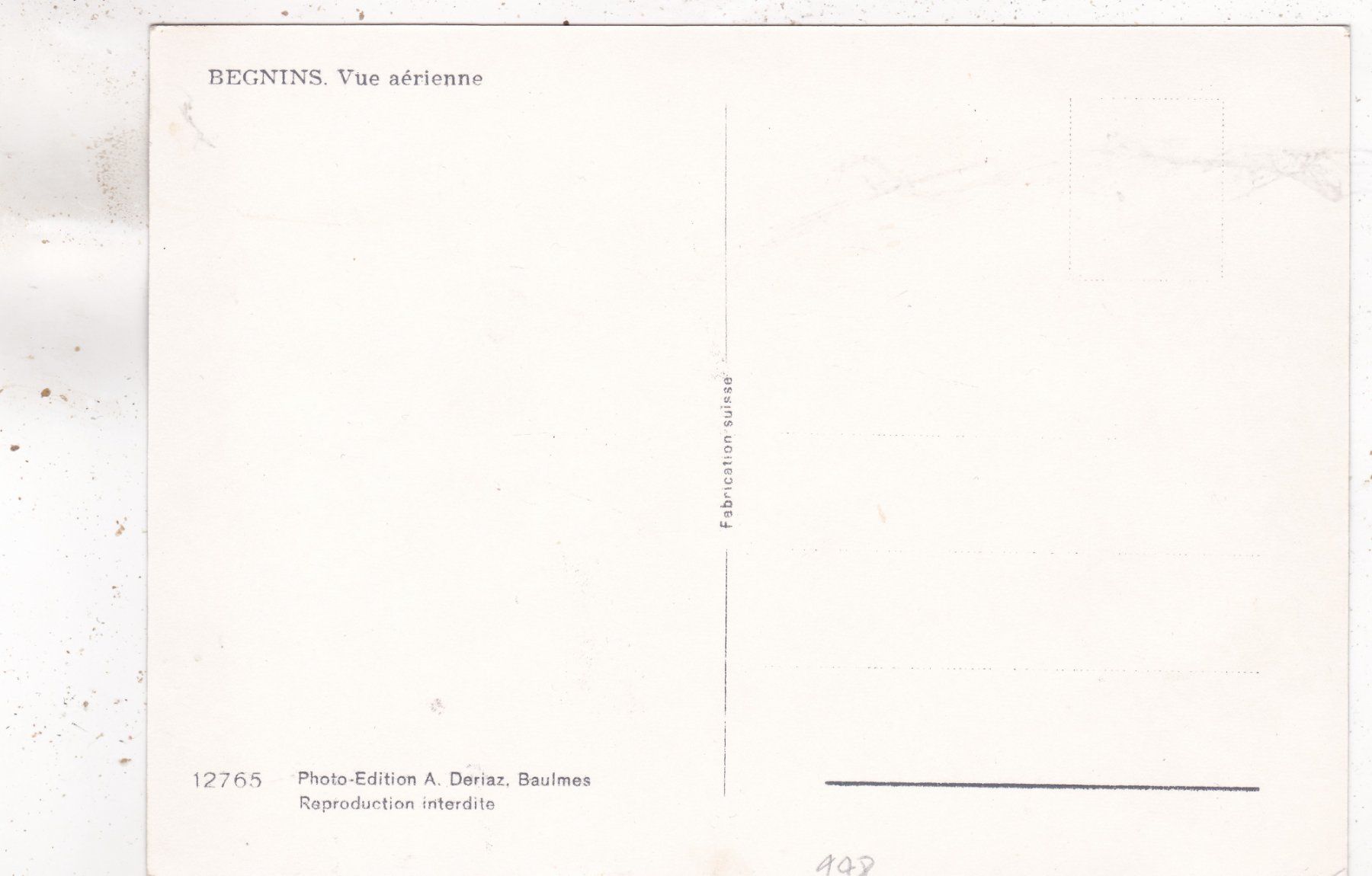 Cartoline postali: Begnins vue aérienne – Usato da Herisau venduto da Lisegrat2008 1