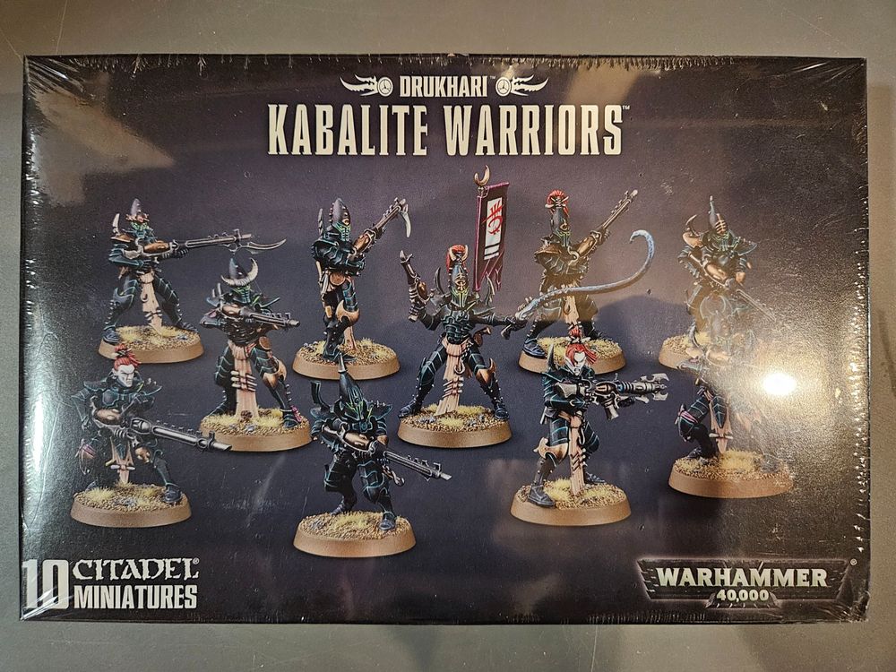 Warhammer 40k - Drukhari Kabalite Warriors - Coffret De 10 Miniatures En Plastique - Games Workshop