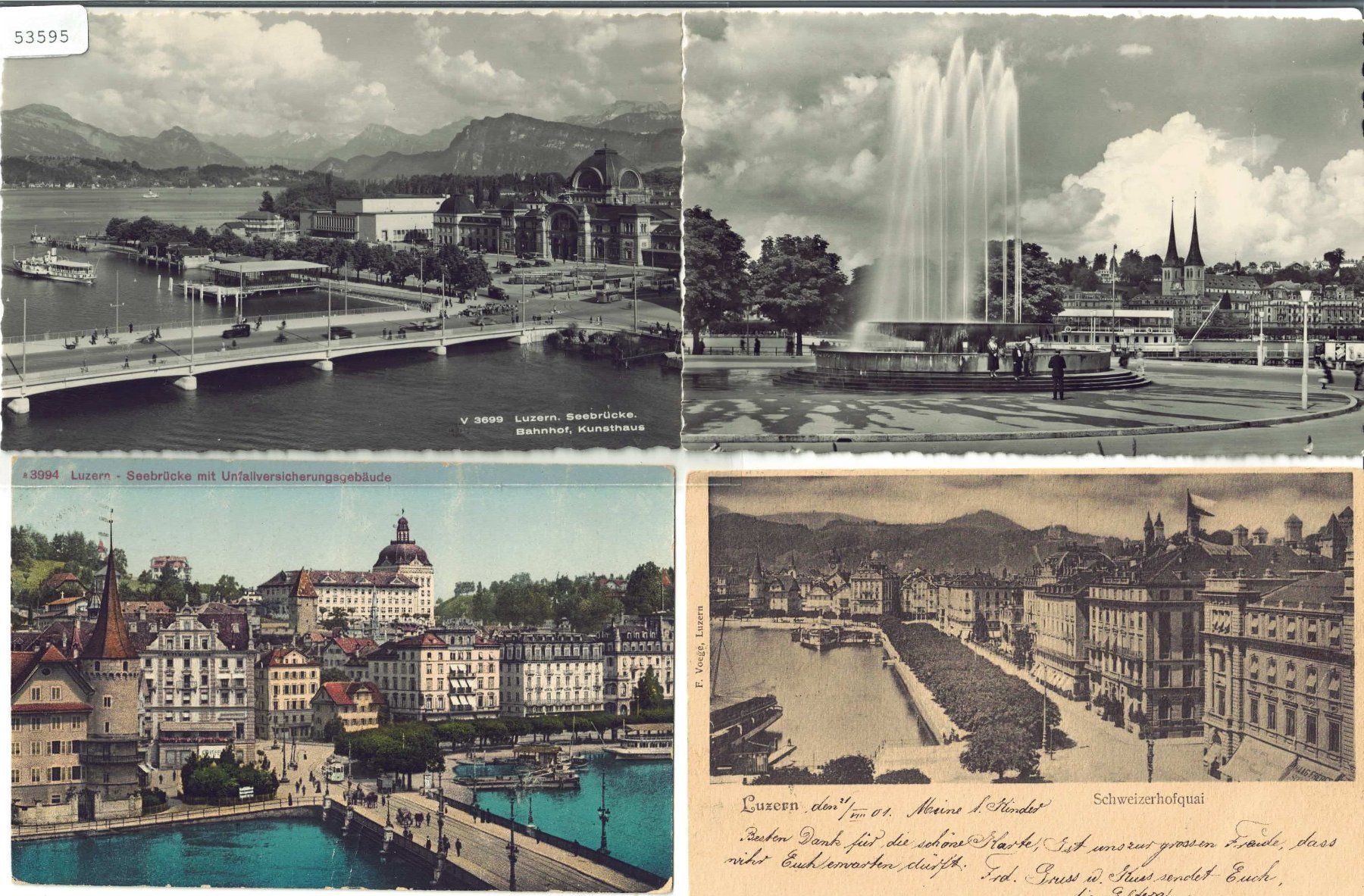 Cartoline postali: 4 AK - Luzern – Usato da Ettingen venduto da Kartenplanet