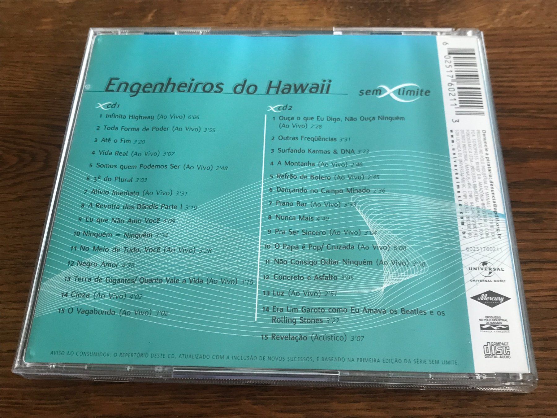 CD: ENGENHEIROS DO HAWAII - Sem Limite - 2CD - Brasil – Usato da Buchs AG venduto da Archie 1