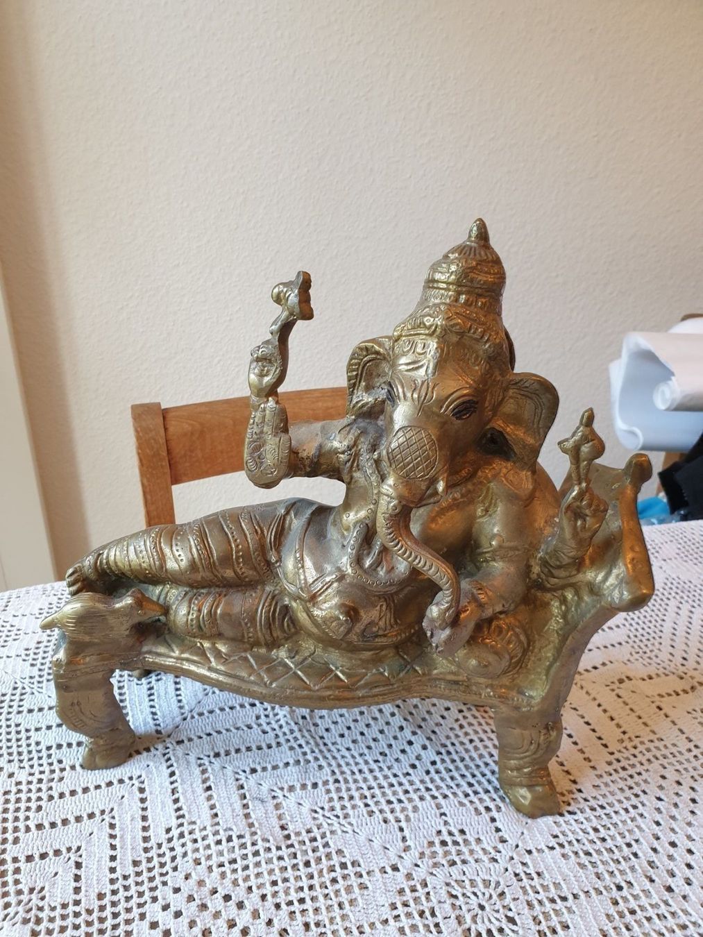 Sculture & Statue: Antiker Buddha Ganesha auf Thron – Usato da Bottmingen venduto da sandy_2 1