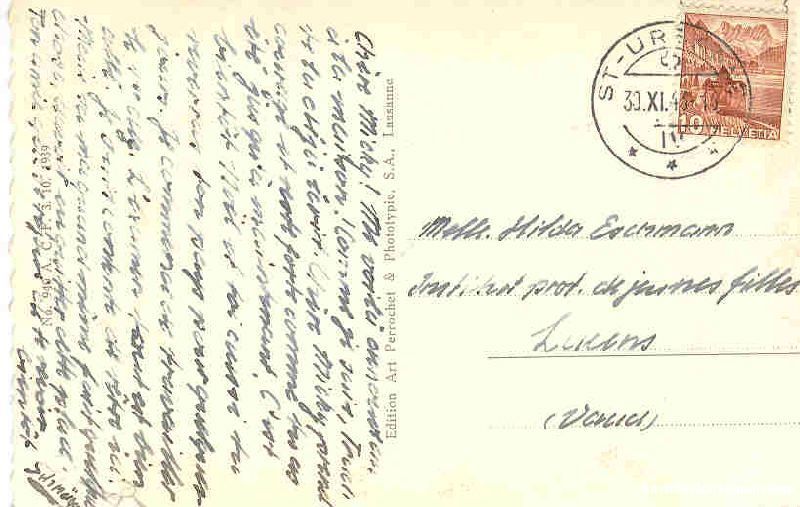 Ansichtskarten: Solothurn - Generalansicht + c1940 – Gebraucht aus Emmenbrücke von teestube 1