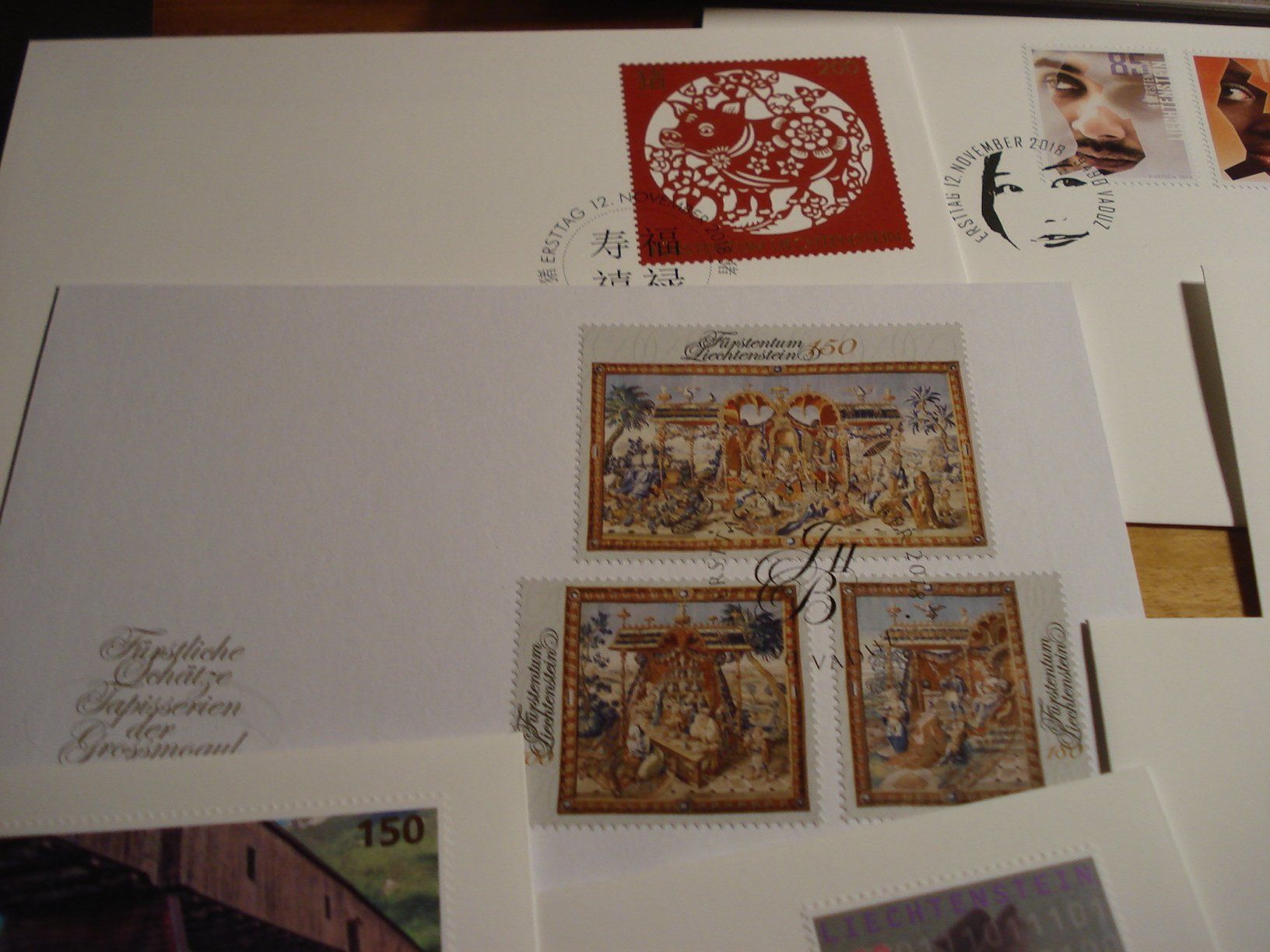 Tutti i francobolli: Liechtenstein 2018, Set moderne FDC, 13 Belege – Usato da Niederwil AG venduto da morostahu 3