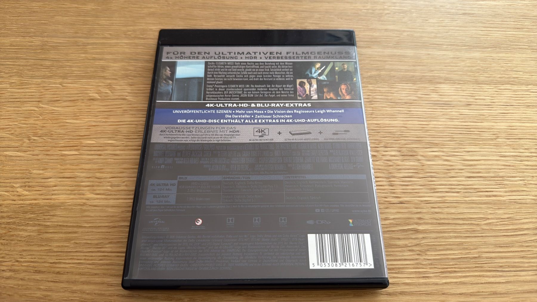Tutti i DVDs: The Invisible Man - 4K UHD Blu-Ray – Usato da Wallisellen venduto da Art_Vendorlay 1