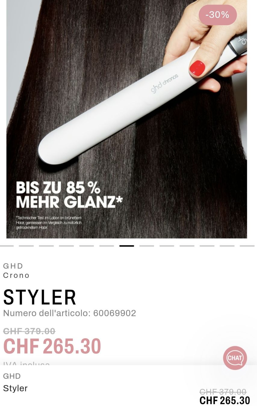 GHD Piastre & Arricciacapelli: Piastra GHD professional HD motion – Nuovo e nell'imballaggio originale da Roveredo GR venduto da Anna3007 6