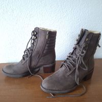 Versand möglich.  Stiefeletten braun, Clarks, Gr. 3 1/2