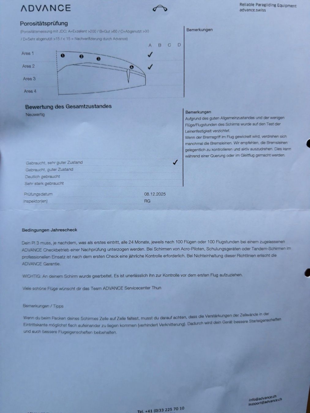 Sport dell'aria & Aquiloni: Advance Pi 3 25m2 – Usato da Bern venduto da Silu4 5