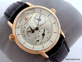 JAEGER LE COULTRE 18K MASTER GEOGRAPHIC 162.2.92 POWER RES.