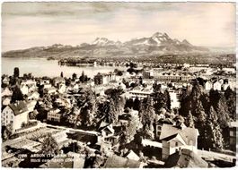 ARBON (Thg.) am BODENSEE - Blick zum Säntis ca. 1955 (TG)