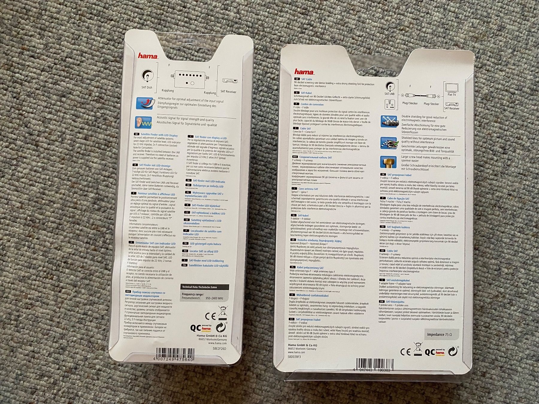 Hama Kabel: Sat Finder und Kabel 5m HAMA – Neu und originalverpackt aus Appenzell von Sonnschein_ 1