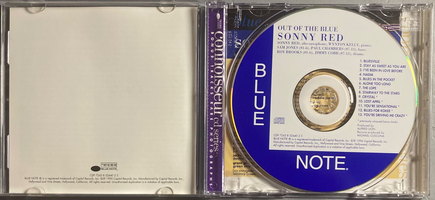 CD: SONNY RED - OUT THE BLUE – Usato da Poliez-Pittet venduto da Newtown-Records 2