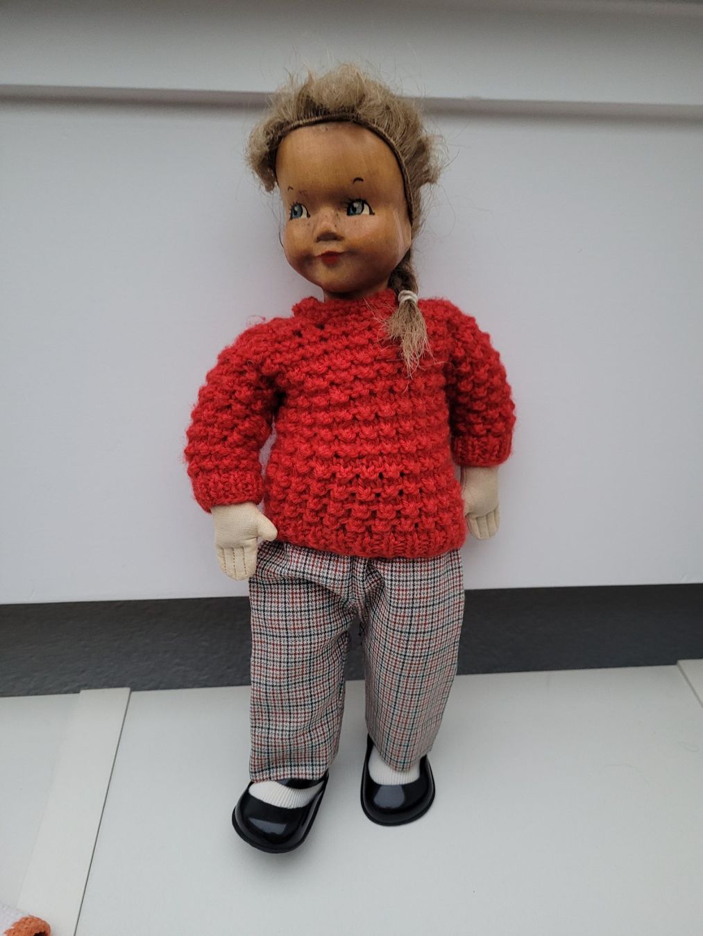 Käthe Kruse Bambole: Vintage Stoffpuppe mit Holzkopf – Usato da Oberuzwil venduto da rtr_wp6m