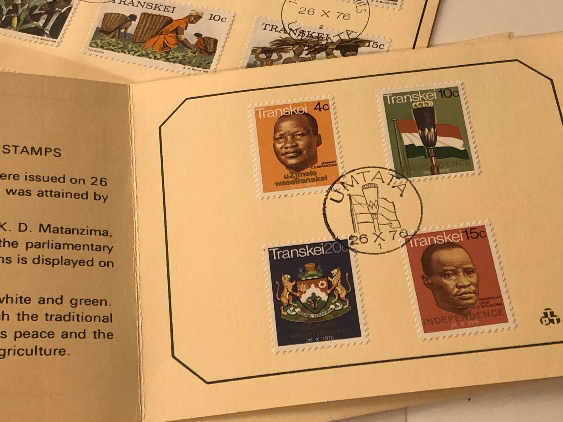 Tutti i francobolli: Erstausgaben TRANSKEI, Folder, Erinnerungsblatt & FDC – Usato da Lufingen venduto da Rac0 7