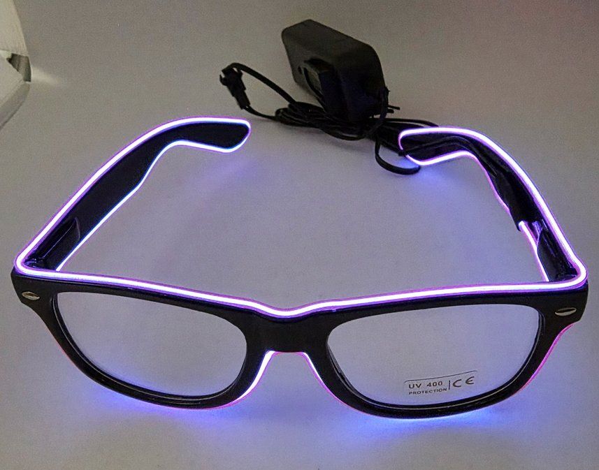 Brillen & Gläser: LED-Brille Neon Blue Frame – Neu (gemäss Beschreibung) aus Zürich von Numark 1