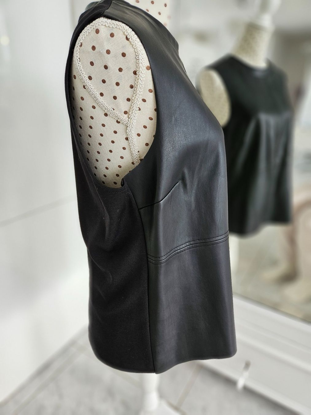 C&A Tops: Top Bluse Grösse 40 L Lederlook Kunstleder Oberteil – Gebraucht aus Gossau ZH von fashiontwo 1