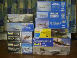 *** 10 x Flugzeug Bausatz 1:48 ***