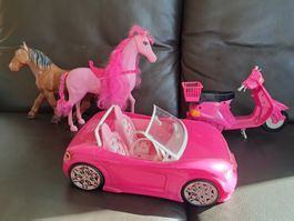 Barbie: Auto, Pferde, Motorroller