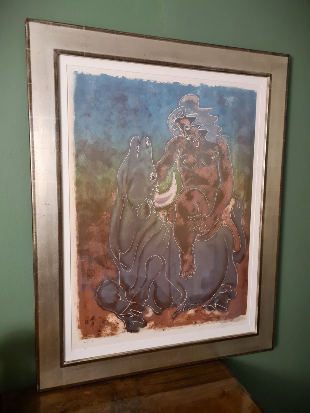 Grafica & Litografie: Grosse Lithographie von Hans Erni – Usato da Rotkreuz venduto da Dobermann5
