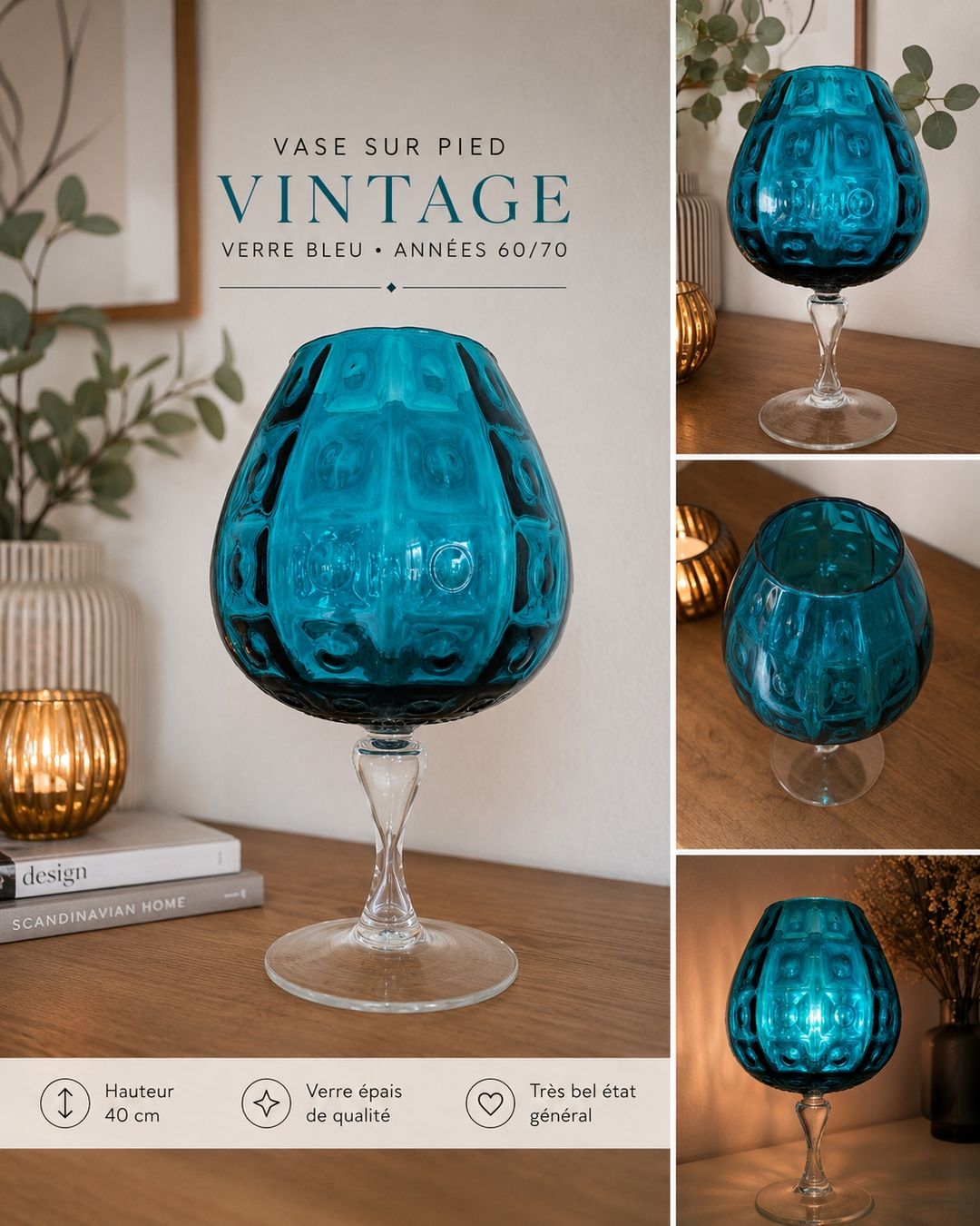Vasi & Recipienti: beau vase sur pied vintage – Usato da Biel/Bienne venduto da saluti007