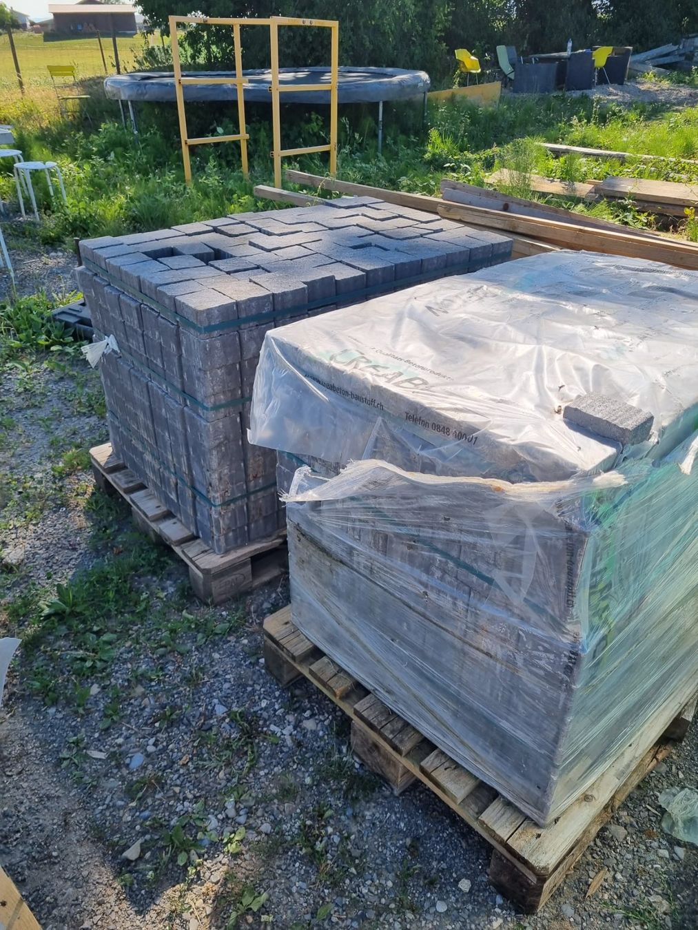 Revêtements de sol: Frieda Pflasterstein ''Anthrazit'' Neuwertig – Neuf (Voir description) à Rifferswil par Gartenbauprodukte 2