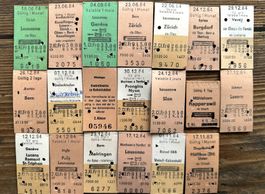 20 Top Billette, SBB, Tickets Edmondsche Kartonbillette