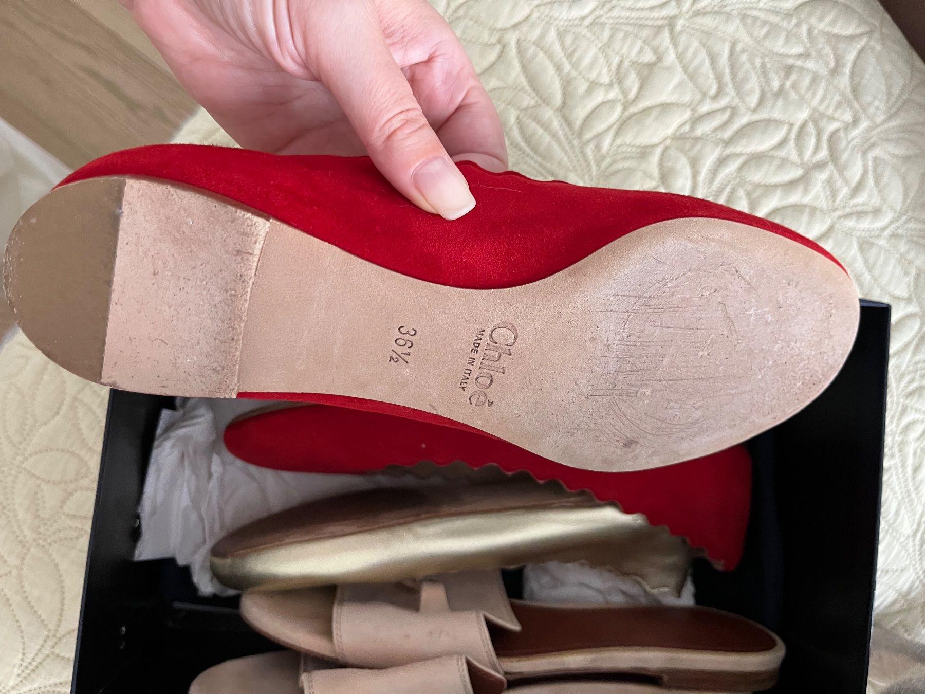 Chloé Scarpe da donna: Chloe ballerina - red – Usato da Genève venduto da VManic 2