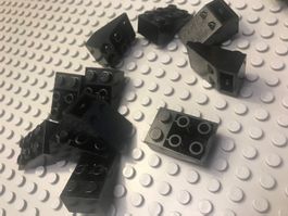 Lego 23xSchrägstein invers 2×3 25°(3747) schwarz