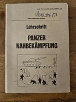 Lehrschrift Panzer Nahbekämpfung Schweizer Armee Militär