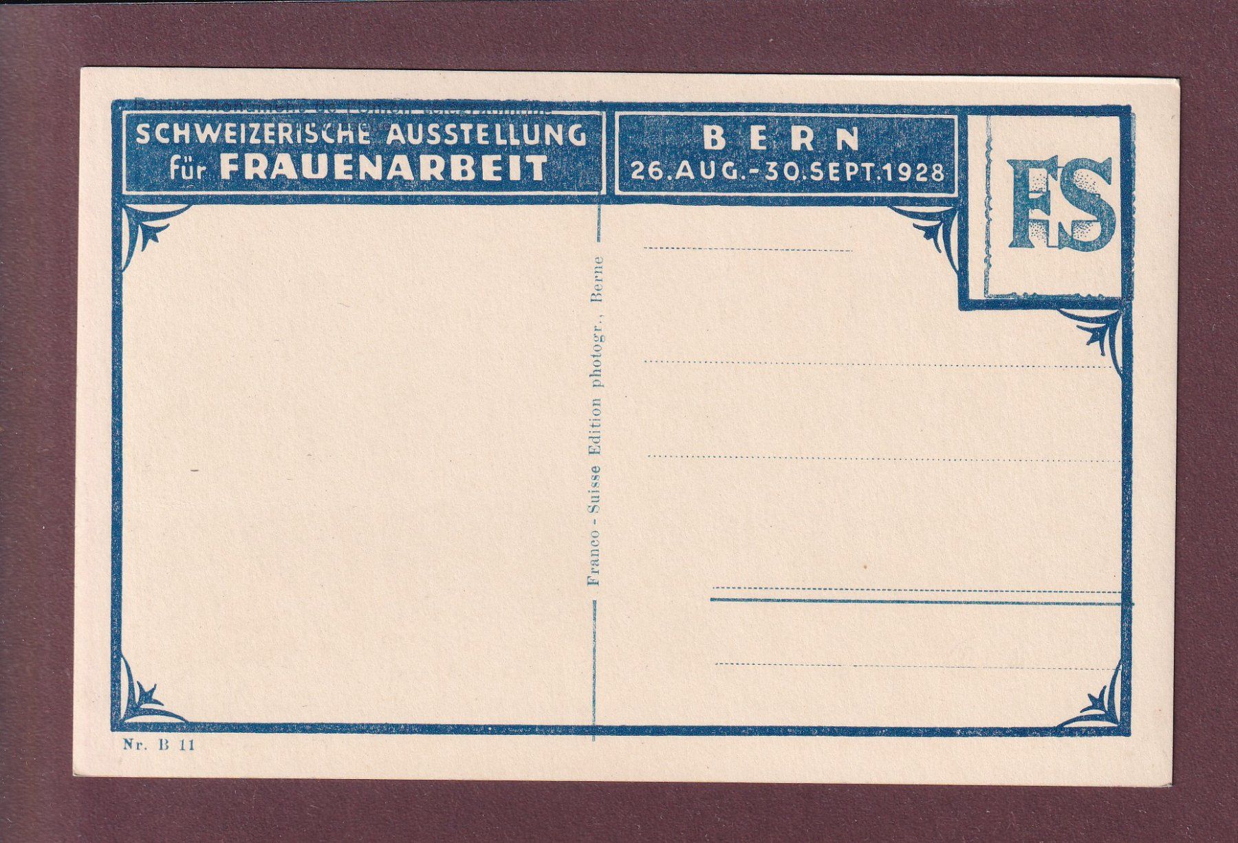 Cartoline postali: BERN - Welttelegraphen Denkmal - Tram – Usato da Pully venduto da nicecards 1
