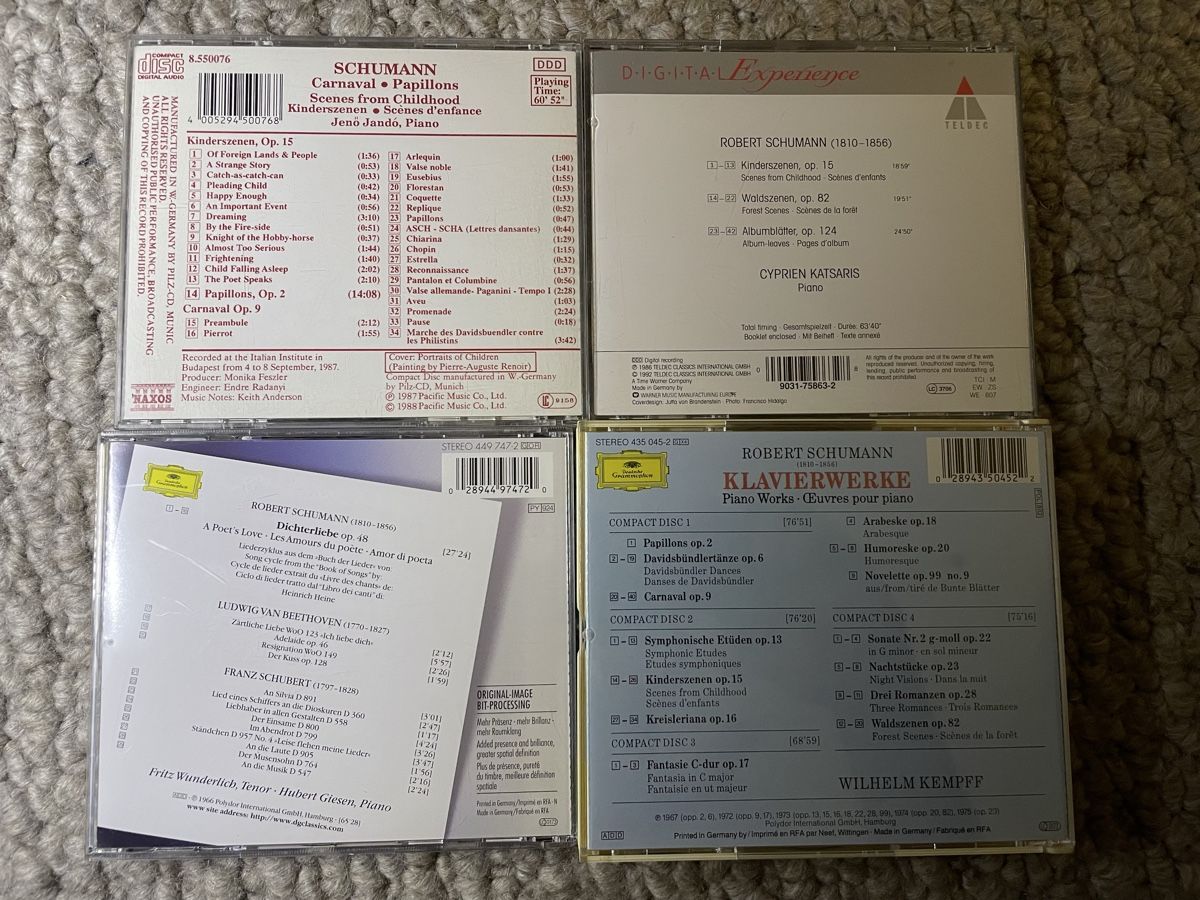 CD: 4x Robert Schumann – Usato da Reinach AG venduto da trigger7811 1