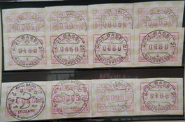 Kleinlot Automatenmarken mit Vollstempel