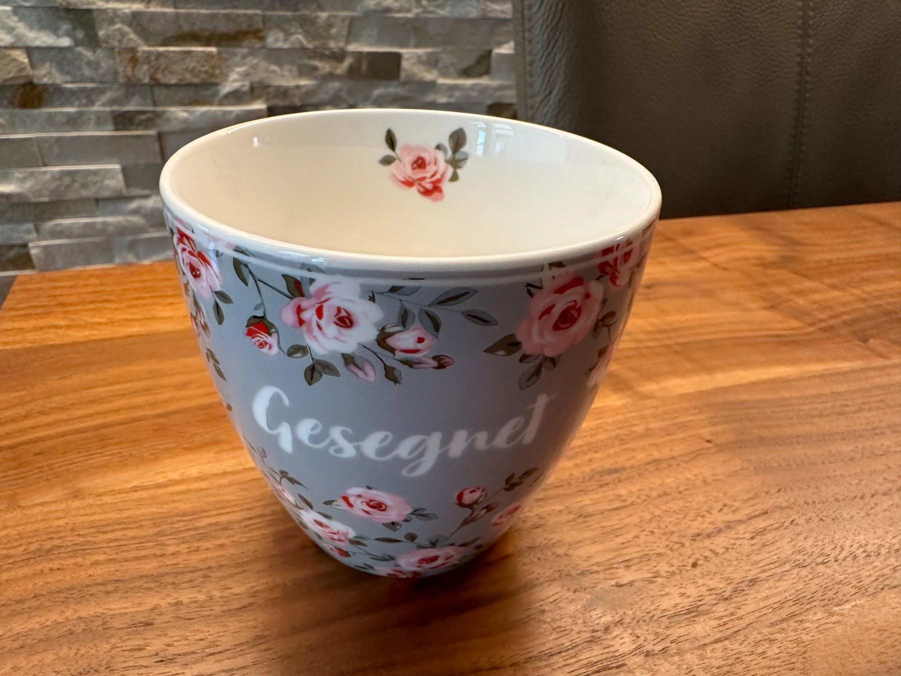 Tazze: Tasse "Gesegnet" mit Rosenmuster – Nuovo (secondo la descrizione) da Rheinfelden venduto da Brise8
