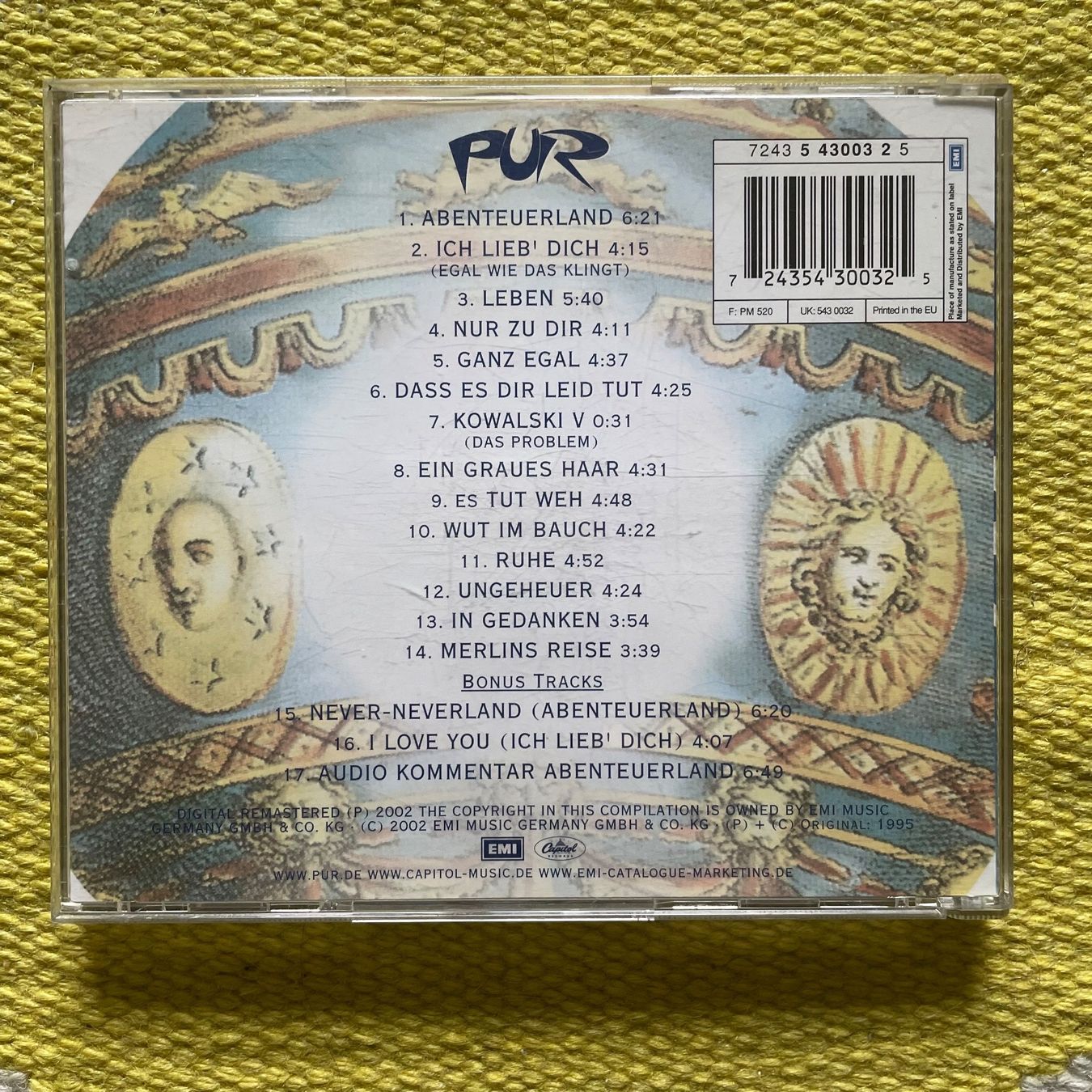 CD: PUR-ABENTEUERLAND REMASTERED EDI – Usato da Rorschacherberg venduto da CD-Roli 1