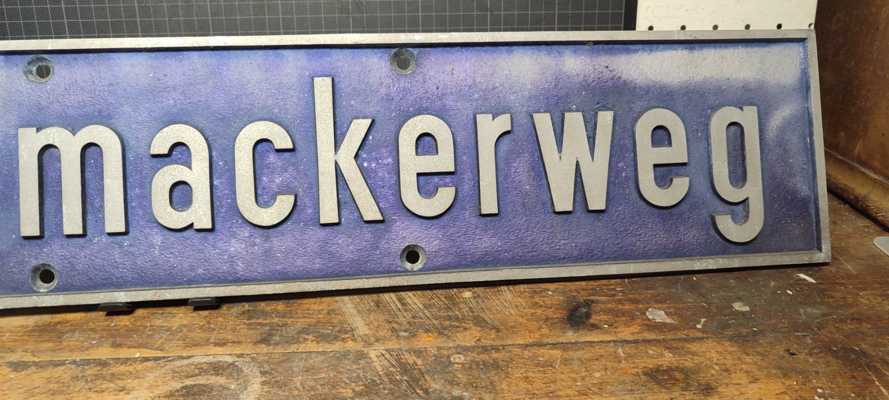 Ecriteaux: Wunderschönes Strassenschild Nr 5 Krummackerweg – D'occasion à Gelterkinden par MYSTOREFORYOU4460 4