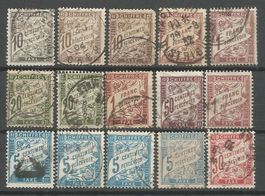 15 Timbres Anciens ( France / Taxe )