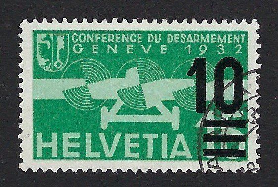Tutti i francobolli: 1935 Flugzeug, grün – Usato da Luzern venduto da Einh0rn