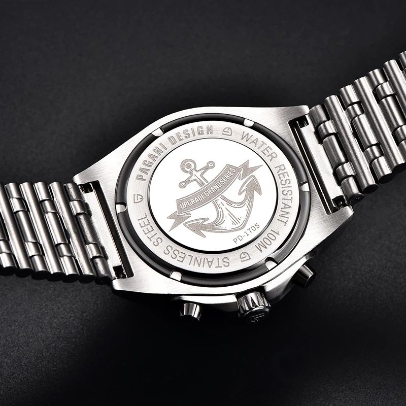 Pagani Design Orologi: Pagani Design Herren Uhr Chronograph – Nuovo e nell'imballaggio originale da Suhr venduto da sjay.Cv 4