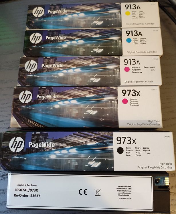 Gigao HP 973X XXL Tintenpatronen Set Für HP PageWide Pro 477 Dn