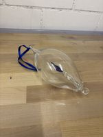 Glas-Schmuck zum Aufhängen, mit Kerze, blau